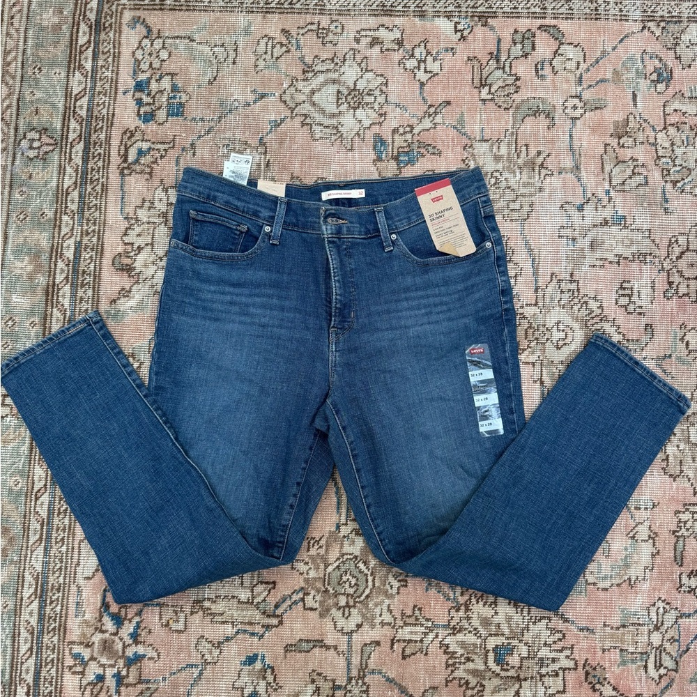 Levi's Women's Straight Leg Jeans in Deep Blue